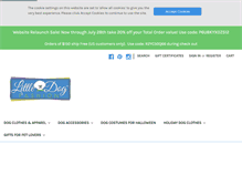 Tablet Screenshot of littledogfashion.com